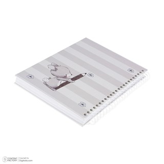 دفتر 100 برگ سیمی کوچولوها با جلد سخت، سایز 15 در 20، کد 601002