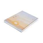 دفتر 100 برگ سیمی آسمان با جلد سخت، سایز 15 در 20، کد 601001