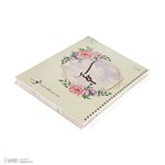 دفتر 100 برگ سیمی بهار با جلد سخت، سایز 18.5 در 25.5، کد 602001