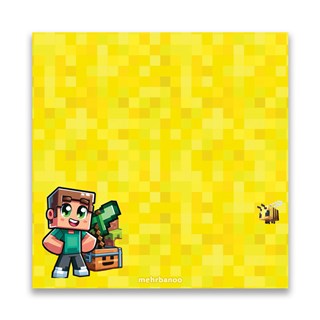 کاغذ یادداشت طرحدار مربعی  کد 103054