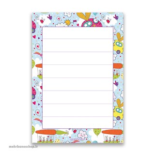 کاغذ یادداشت طرحدار A6 کد 105034