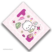 دفتر 128 برگ فانتزی وونگ با جلد سخت، سایز 10.5 در 14.5، کد 504010