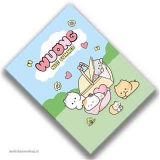 دفتر 128 برگ فانتزی پوچاکو با جلد سخت، سایز 10.5 در 14.5، کد 504011